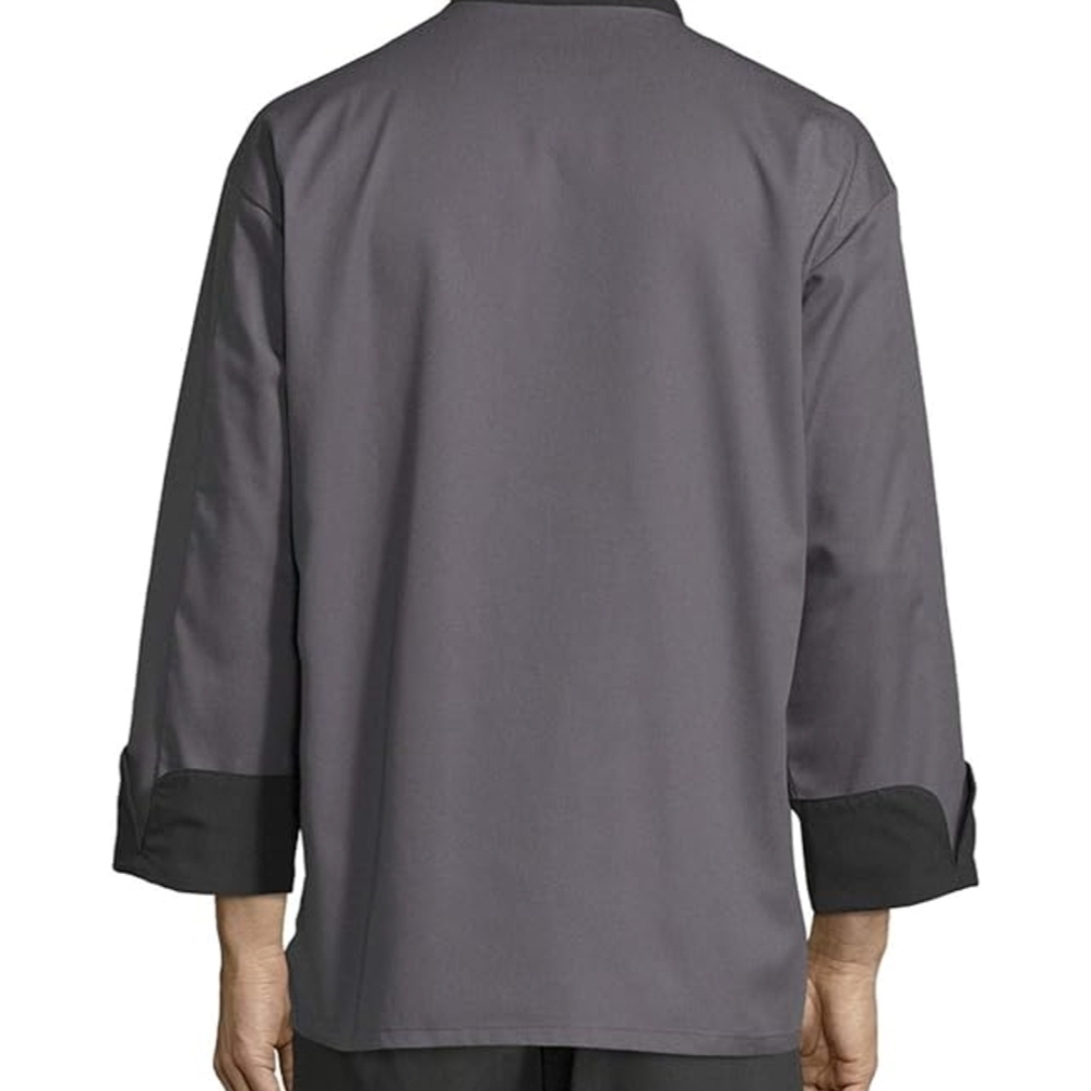 Men's Slate Chef Jacket - Picture 2 of 5